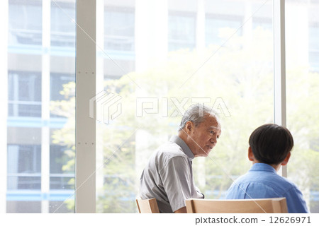 Grandfather and Boy 12626971