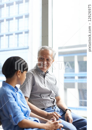 Grandfather and Boy 12626975