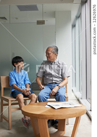 Grandfather and Boy 12626976