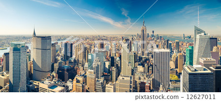 Manhattan aerial view Manhattan aerial view 12627011