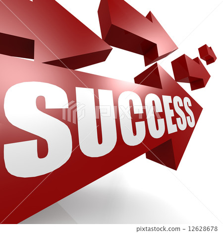 Success arrow in red 12628678