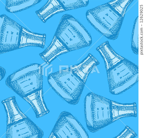 Sketch beaker in vintage style 12629025