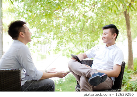 Male Student on University CampusMale Student on University Campus 12629290