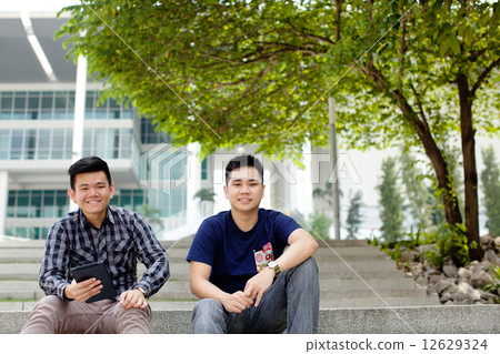 Male Student on University CampusMale Student on University Campus 12629324