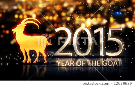 Year of The Goat 2015 Yellow Night Beautiful Bokeh 3D Year of The Goat 2015 Yellow Night Beautiful Bokeh 3D 12629689