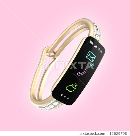 Smart Band with Diamond Decoration, Concept of Digital Accessories for Women Smart Band with Diamond Decoration, Concept of Digital Accessories for Women 12629708