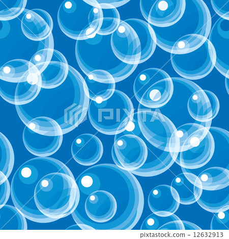 Blue bubbles. Seamless background 12632913