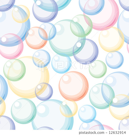 Color bubbles. Seamless background 12632914