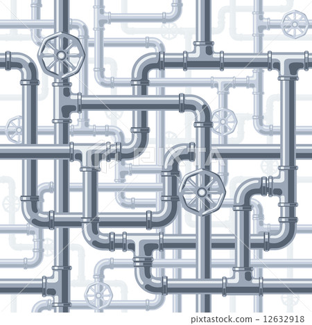 Pipes on white 12632918