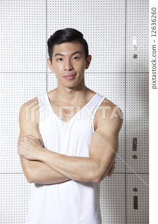 Portrait of fit Asian man Portrait of fit Asian man 12636260