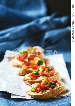 Italian antipasti food bruschetta 12636385