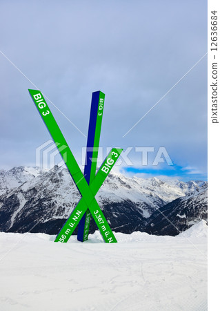 Mountains ski resort Solden Austria 12636684