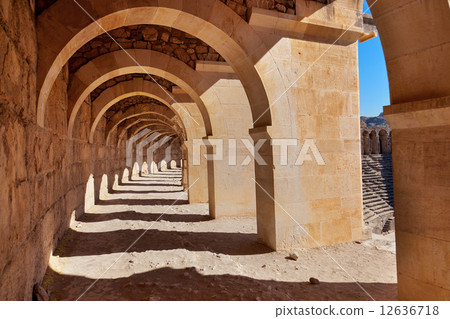 Old amphitheater Aspendos in Antalya, Turkey Old amphitheater Aspendos in Antalya, Turkey 12636718
