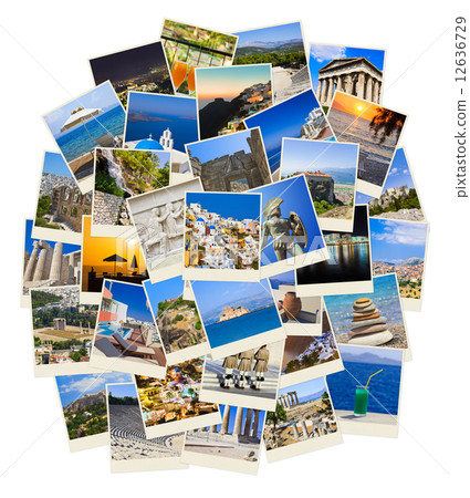 Stack of Greece travel photos Stack of Greece travel photos 12636729