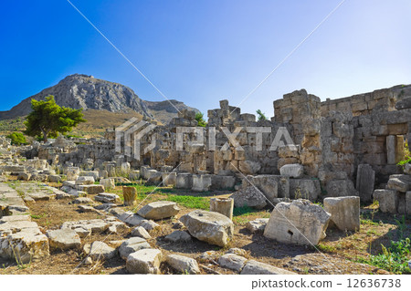 Ruins in Corinth, Greece Ruins in Corinth, Greece 12636738