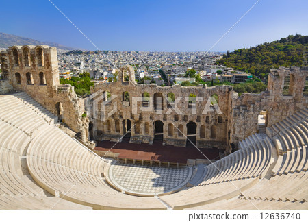 The Odeon theatre at Athens, Greece 12636740