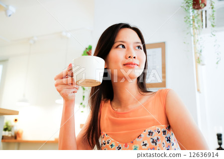 Cafe with two girls   12636914