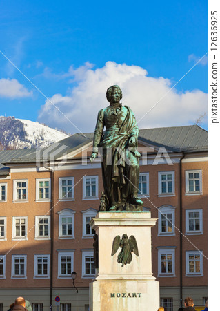 Mozart statue in Salzburg Austria 12636925
