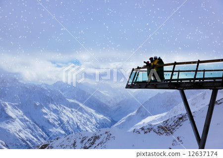 Mountains ski resort Solden Austria 12637174