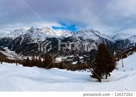 Mountain ski resort Solden Austria 12637262