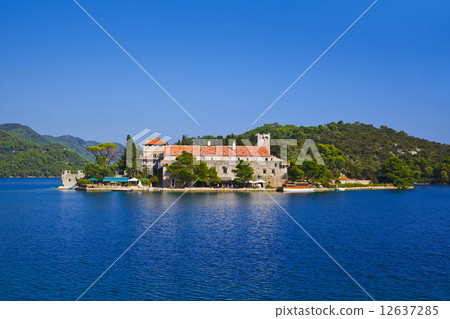 Monastery at island Mljet in Croatia 12637285