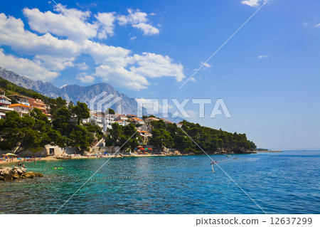 Beach at Baska Voda, Croatia 12637299