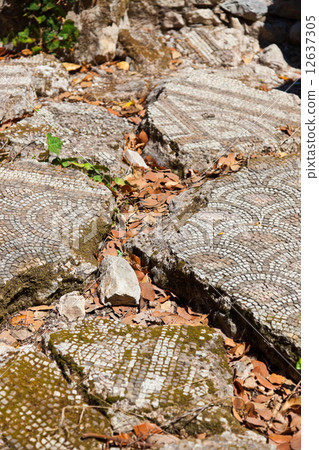 Old mosaic in Olympos Turkey 12637305