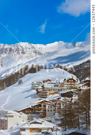 Mountain ski resort Obergurgl Austria Mountain ski resort Obergurgl Austria 12637445