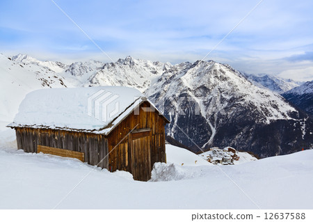 House at mountains - ski resort Solden Austria House at mountains - ski resort Solden Austria 12637588