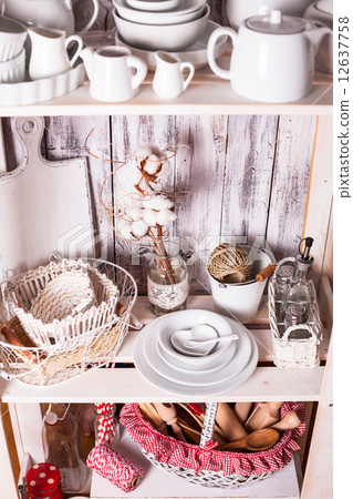 Shelves in the rack 12637758