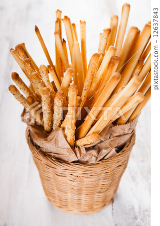 Grissini in basket 12637843