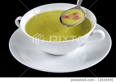 Peas soup with sausage 12638495
