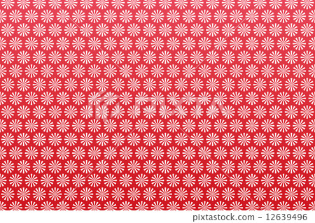 Background material Wallpaper (radial, polka dot, Japanese style) 12639496