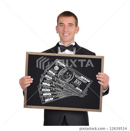 blackboard with money blackboard with money 12639514