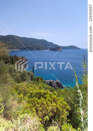 Cliffs around Corfu, Greece Cliffs around Corfu, Greece 12640607