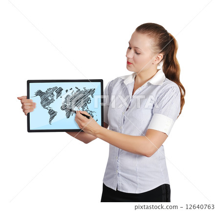 touch pad with map 12640763