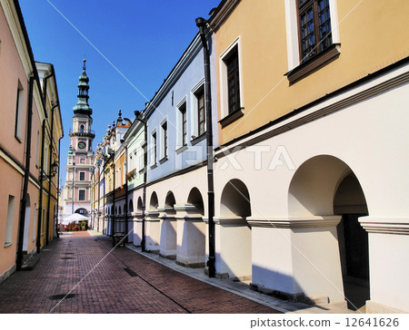 Colorful houses in Zamosc Colorful houses in Zamosc 12641626