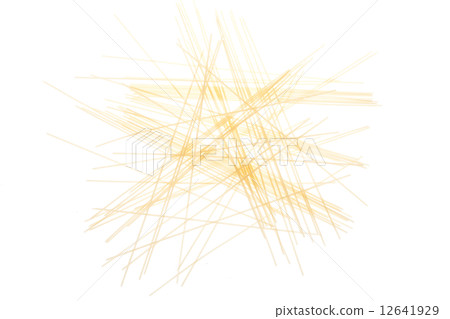 Pile of Raw Traditional Spaghetti Isolated 12641929