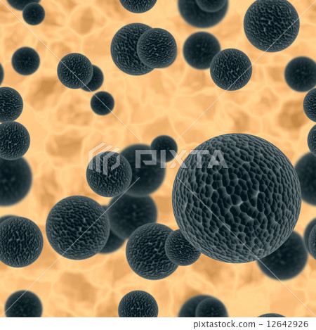 seamless texture of bacteria 12642926