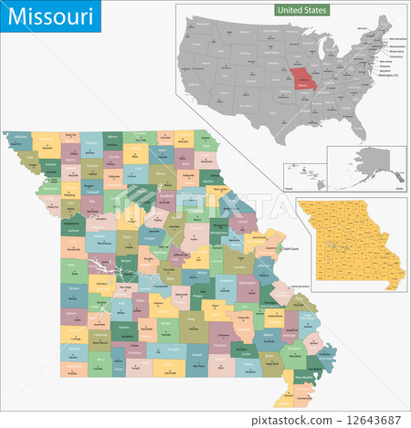 Missouri map Missouri map 12643687