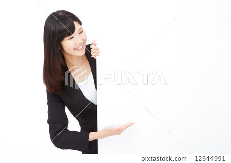 留言板和指南業務女人 12644991