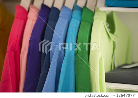 short sleeves polo shirt on display stand 12647077