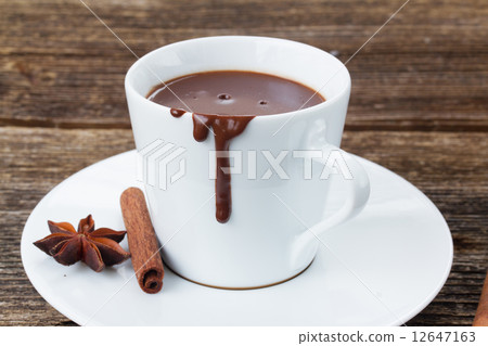 cup of hot chocolate cup of hot chocolate 12647163