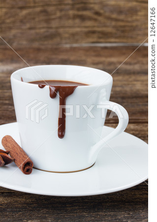 cup of hot chocolate cup of hot chocolate 12647166