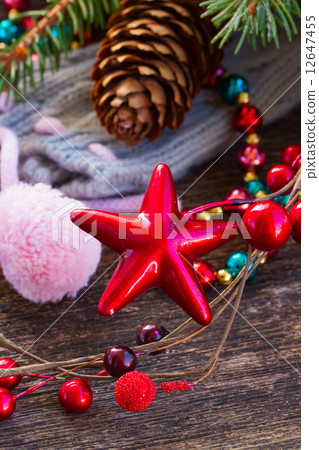 christmas decorations with wool socks christmas decorations with wool socks 12647455