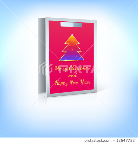 Shopping bag with Christmas tree 12647788