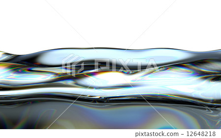 Liquid fuel splashes and waves isolated 12648218