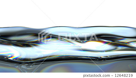 Gasoline splashes and waves with colorful pattern isolated 12648219