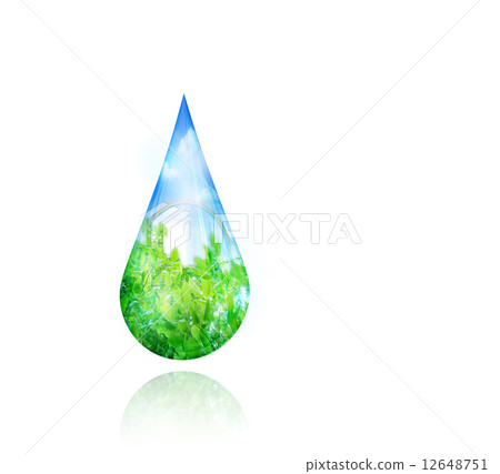 在水中的生態景觀下降 在水中的生態景觀下降 12648751