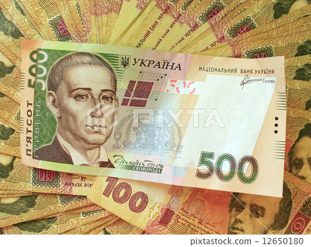 background of the Ukrainian money 12650180
